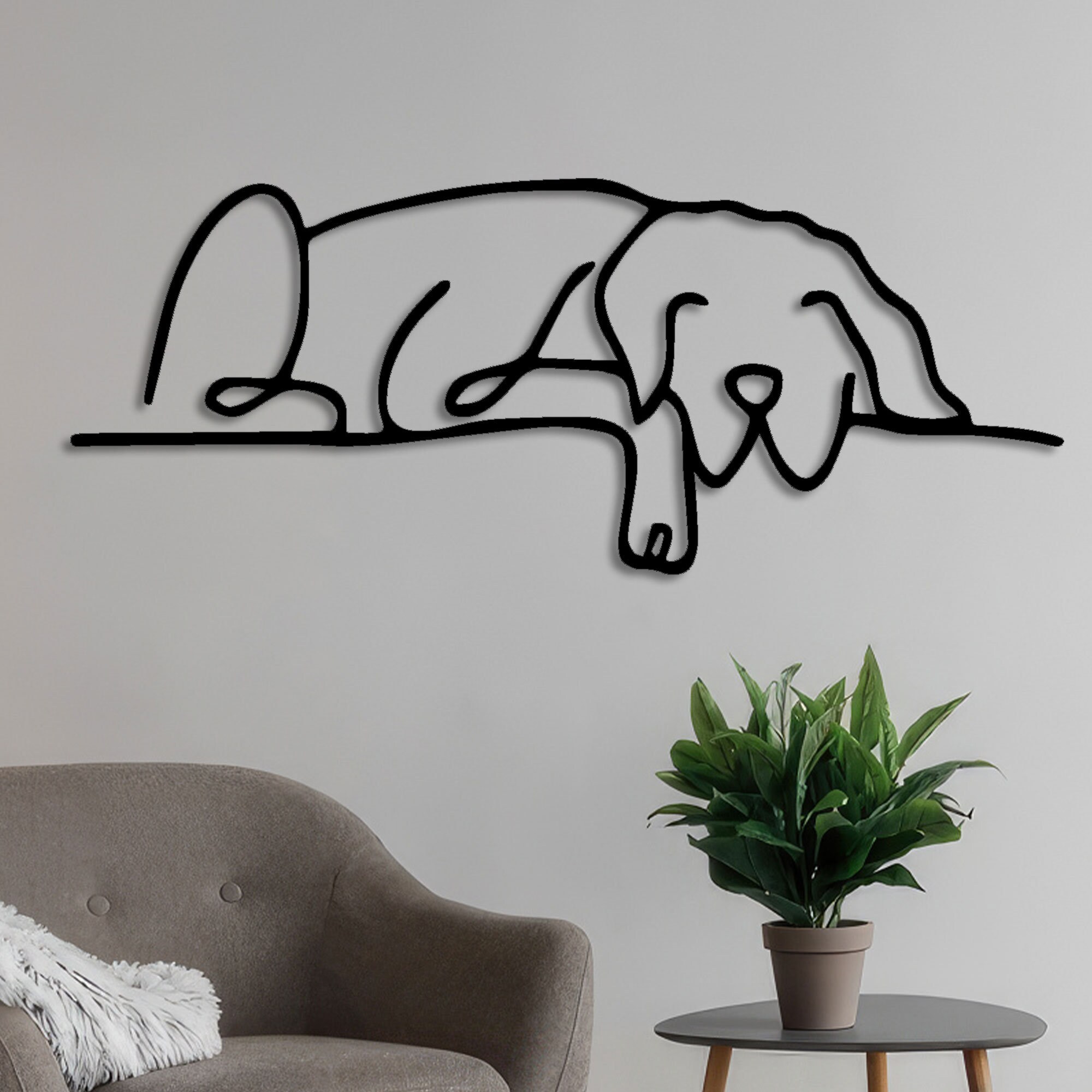 Dog Wall Art, Metal Dog Wall Decor, Metal Wall Art, Animal Wall Art