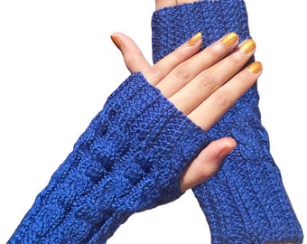 Crochet Fingerless Gloves for Women, Mittens for Women, Hand Knitted, Wool Handwarmers, Ladies Gloves, Fingerless Gloves Crochet Pattern