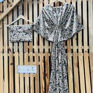 Kaftan Blended Cotton Phoenix Kaftan Wedding Dress, Cotton Loungewear Kaftan Resort Wear, Kaftan Full Length, Pool Cover