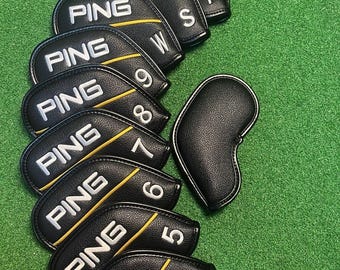 PING Magnetic Golf Club Head Covers, Iron Protective Case, Unisex