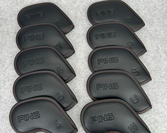 PING Magnetic Golf Club Head Covers, Protective Iron Cover, Unisex Gift