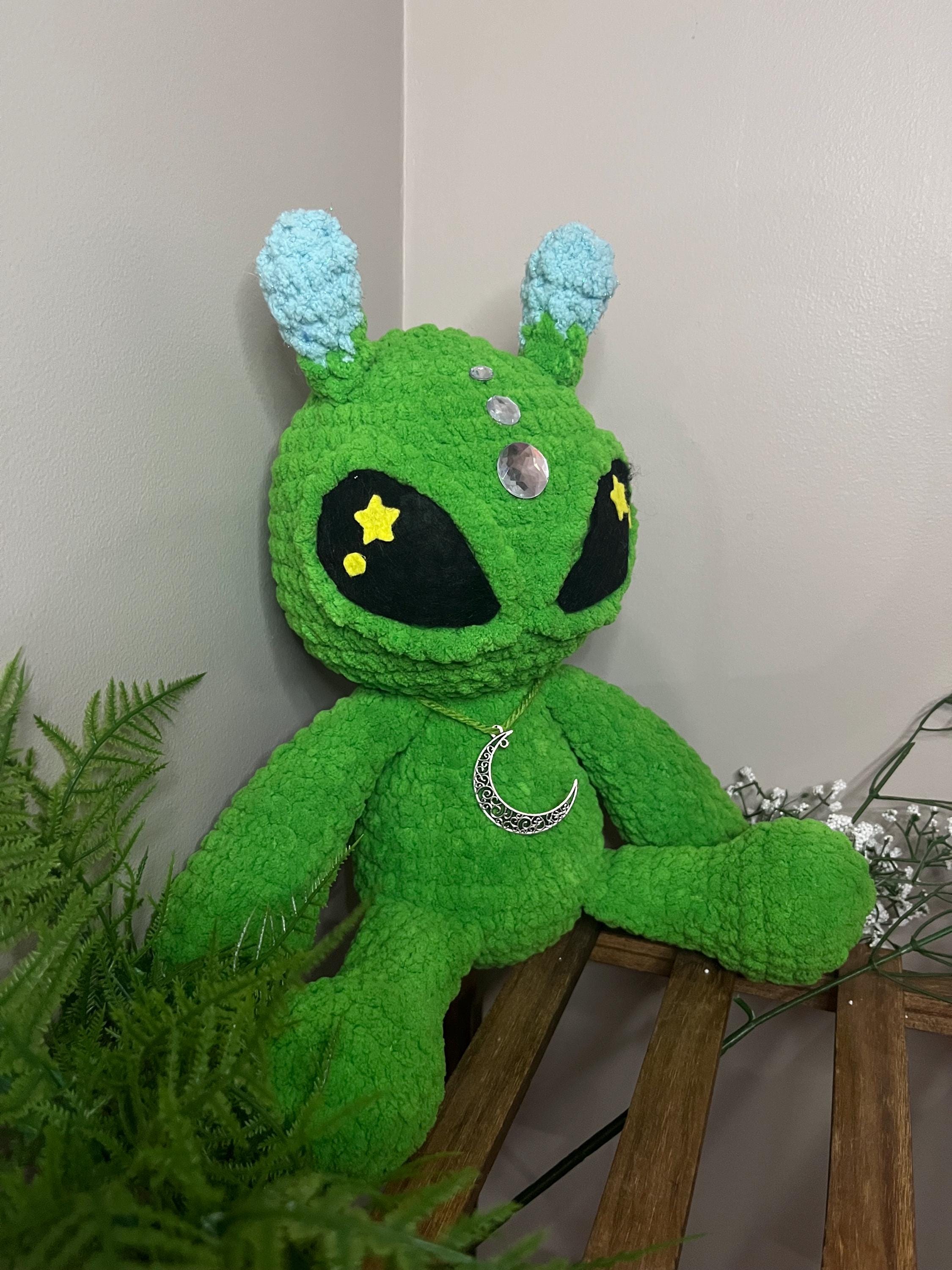 Green Alien Plushie Handmade - Etsy