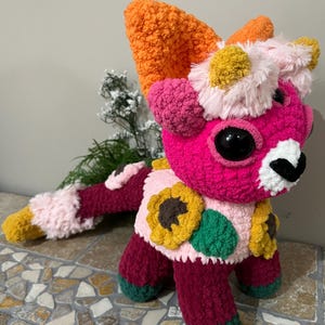 Roze monsterknuffel