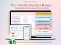 Annual Budget Google Sheets Spreadsheet Paycheck Budget Planner Monthly Weekly Biweekly Debt Tracker Bill Calendar Investment Tracker product logo