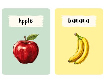 Fantastic Fruit Fun: Kids' Fruity Flashcards