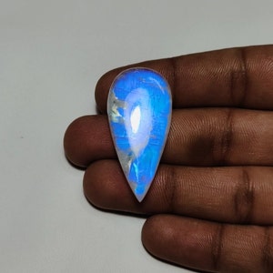 ¡Cabujón de piedra lunar arcoíris de primera calidad con formas variadas para hacer joyas!