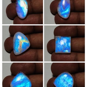 Very Top Quality Rainbow moonstone Cabochon Mix Shape For Jewelry Making!!