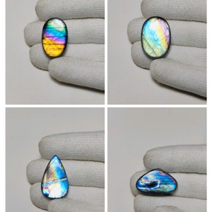Traumhaft!! AAA ++ Qualität Blue Flash Labradorit Mix Form Lot 38 bis 40 MM 307Ct Am besten für die Schmuckherstellung !!
