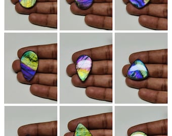 Very Top Quality Purple Labradorite Cabochon / Unique labradorite Mix Shape Gemstone/ Rainbow labradorite Loose gemstone!!