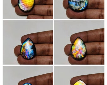 Amazing!! AAA++ Quality Rainbow Flash Spectrolite Labradorite Mix Shape Cabochon Best For Jewellery Making!!