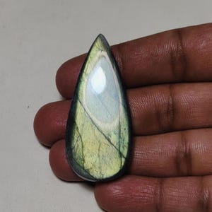 Top-Qualität Grün Auffällige Spektrolith Labradorit Cabochon Birnenform Edelstein Am besten für die Schmuckherstellung !!