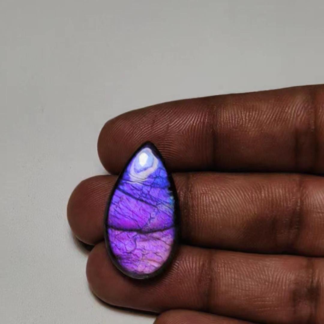 High Grade Purple Labradorite Cabochon / Unique labradorite Mix Shape Gemstone/ Rainbow labradorite Loose gemstone!!