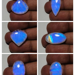 Very Top Quality Rainbow moonstone Cabochon Mix Shape For Jewelry Making!!
