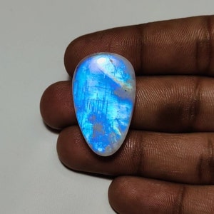 ¡Cabujón de piedra lunar arcoíris de primera calidad con formas variadas para hacer joyas!