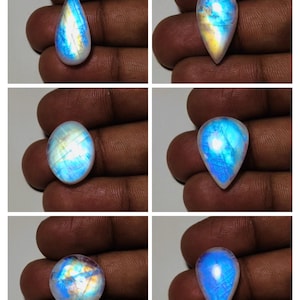 Top Quality Rainbow moonstone Cabochon Mix Shape For Jewelry Making!!