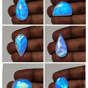 Top Quality Rainbow moonstone Cabochon Mix Shape For Jewelry Making!!