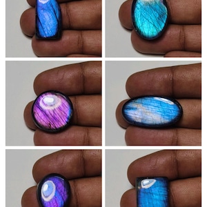 Cabochon de labradorite violette de haute qualité / Mélange de pierres précieuses de labradorite uniques / Pierres précieuses en vrac de labradorite arc-en-ciel !!