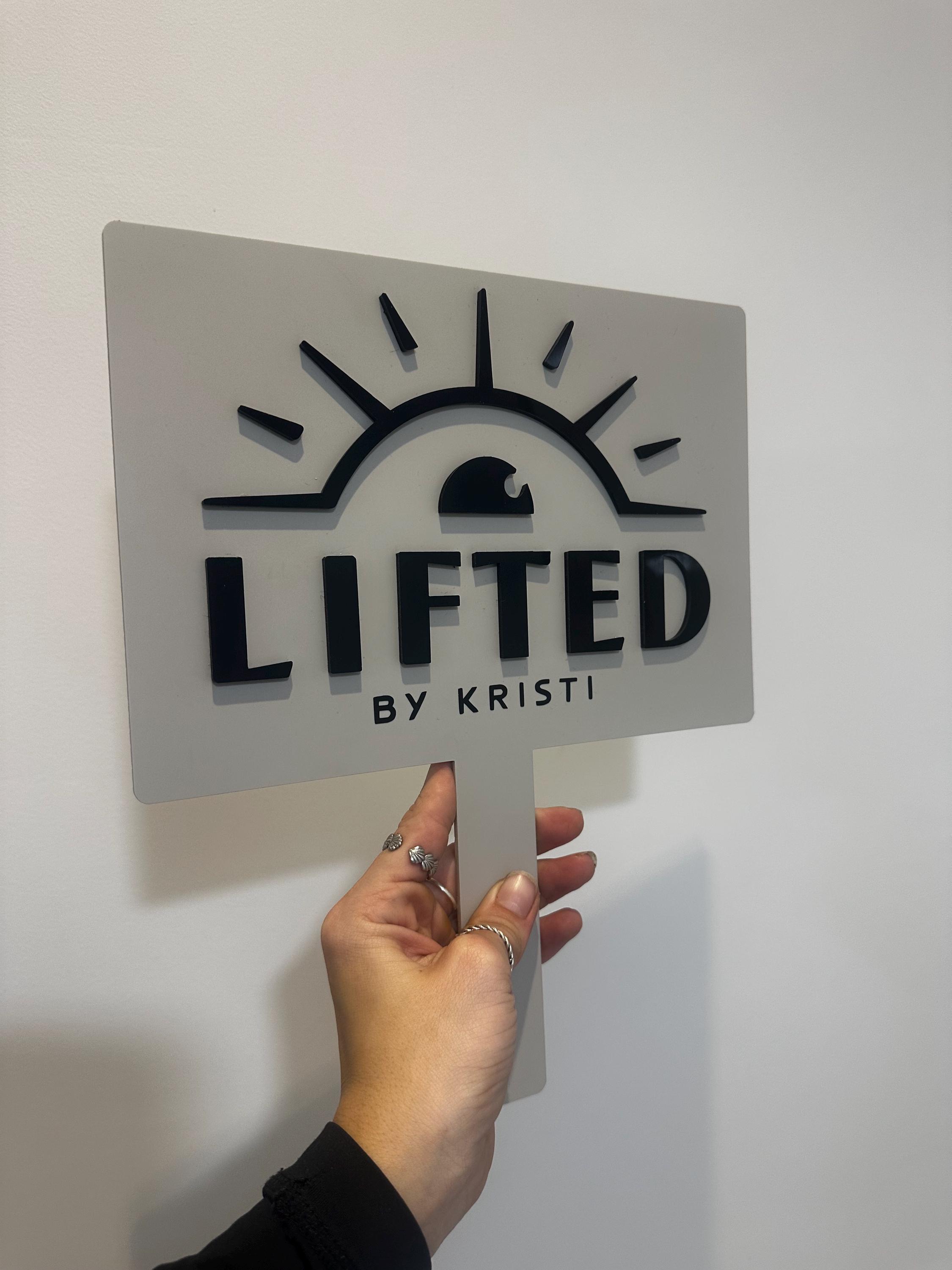 Custom Business Logo Handheld Mirror – Acrylic Salon Branding Prop ...