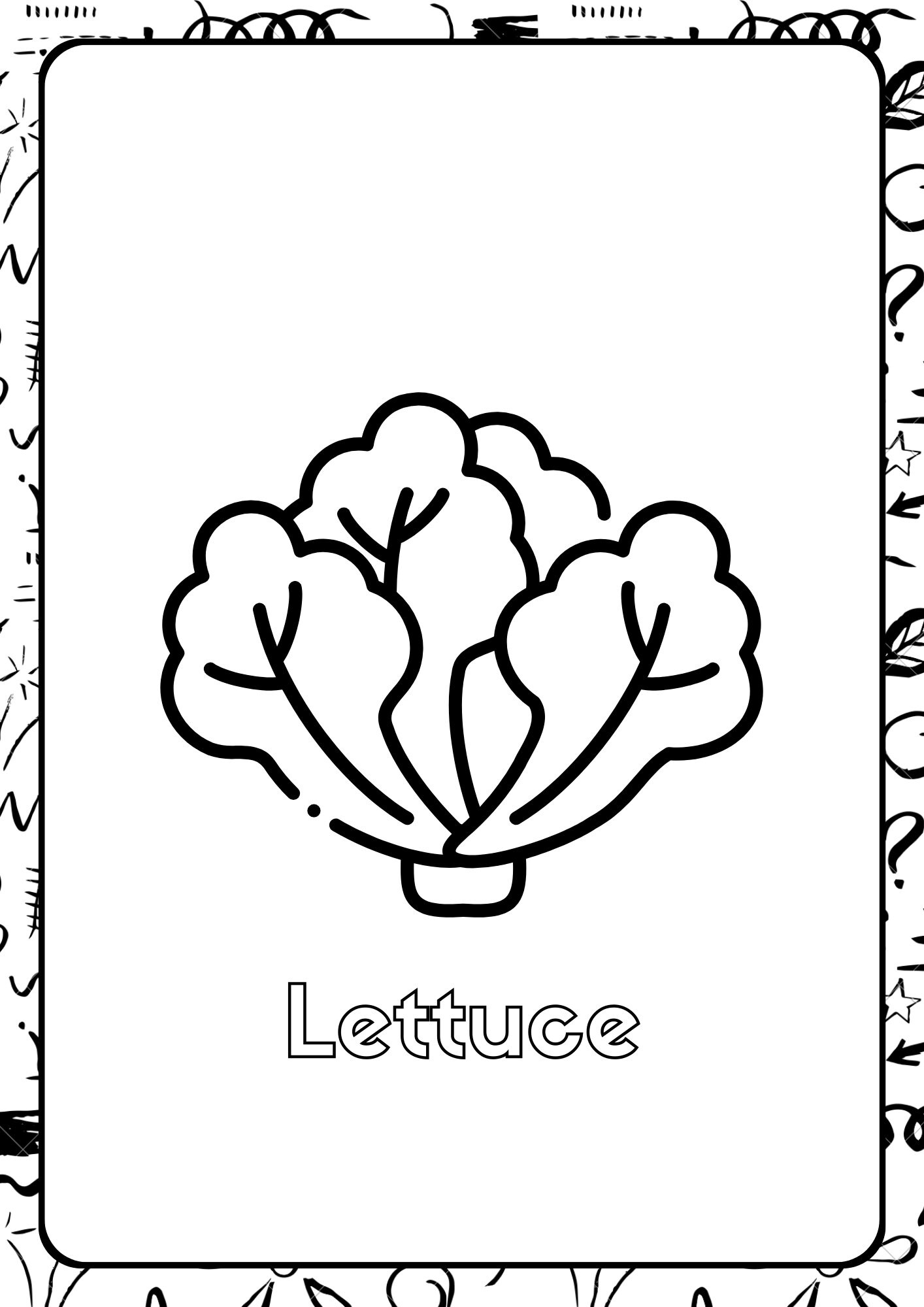 Printable Colouring Pages for Children - 13 Pages - Vegetables - Etsy
