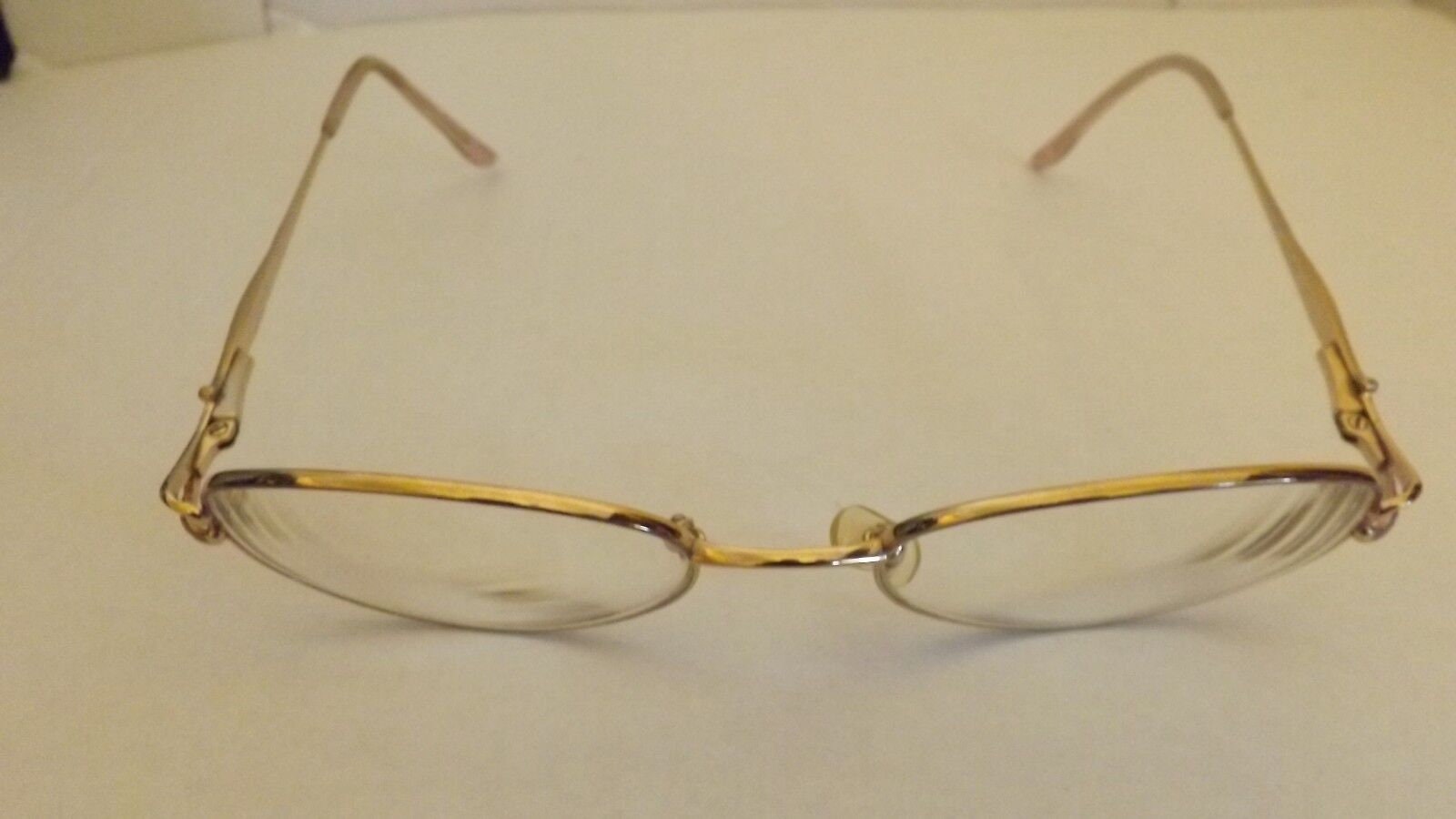 Dunelm Titanium Oval Frames for Glasses Gold Frames With Twist Etsy