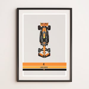 NEW!! Mclaren F1 Poster | Mclaren F1 Car 2024 | Lando Norris Poster | Oscar Piastri Poster | Perfect Gift for F1 Lover | Mclaren Racing 2024