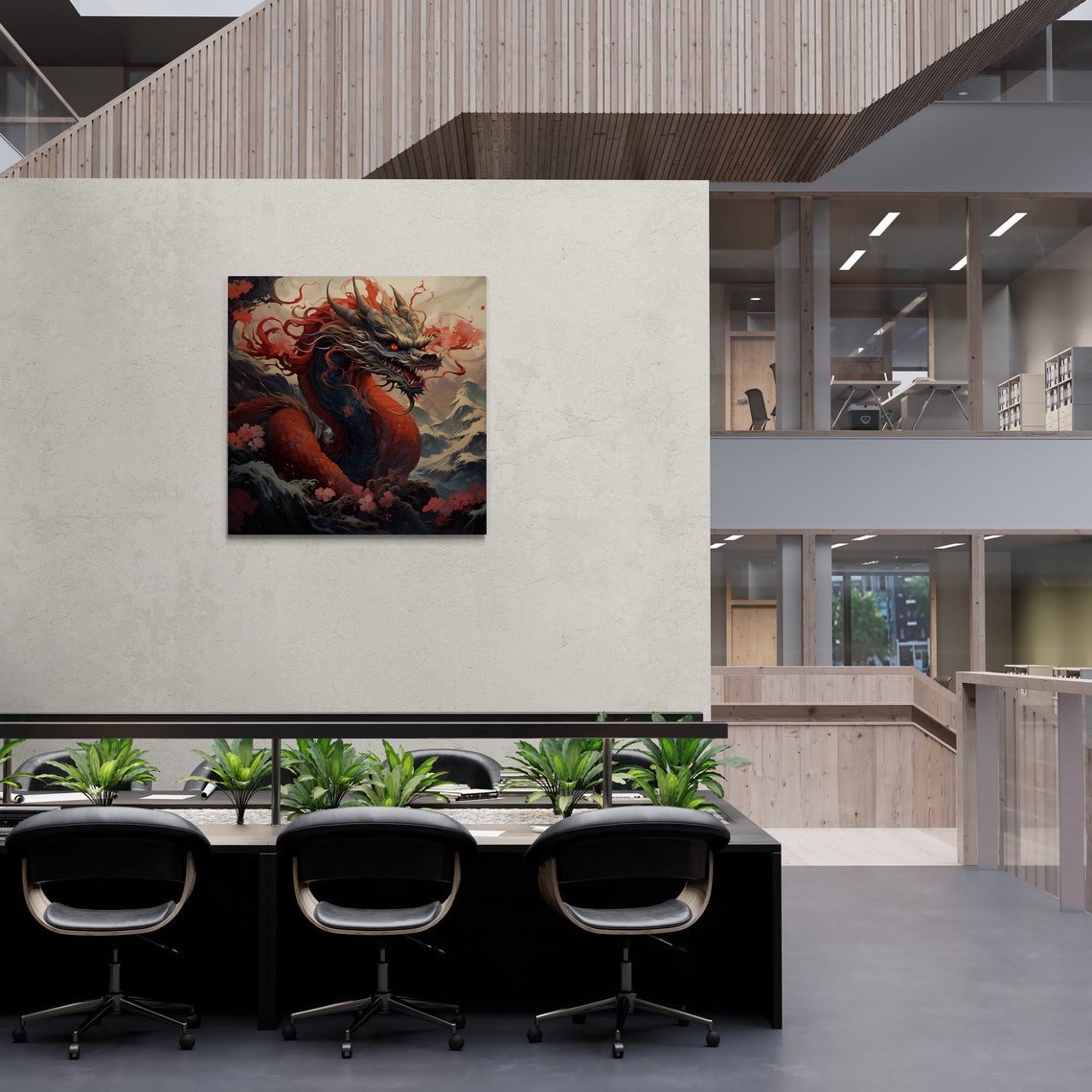 Japanese Dragon Art 1 Japanese Wall Art Asian Wall Hangings Home and