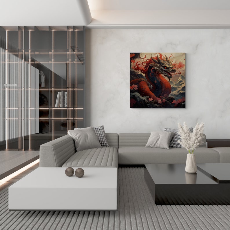 Japanese Dragon Art 1 Japanese Wall Art Asian Wall Hangings Home and