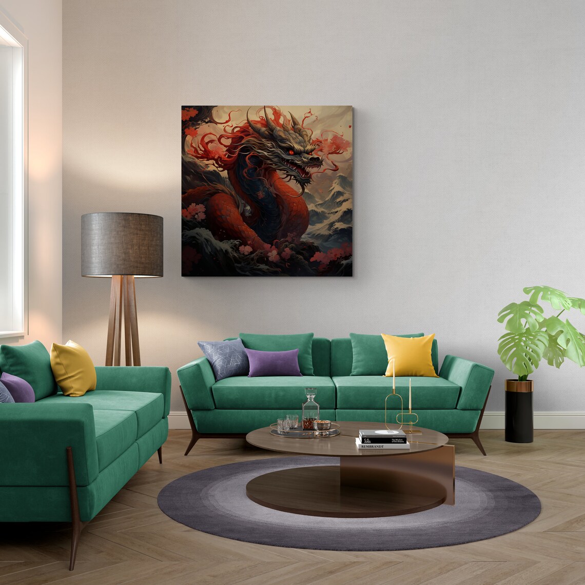 Japanese Dragon Art 1 Japanese Wall Art Asian Wall Hangings Home and