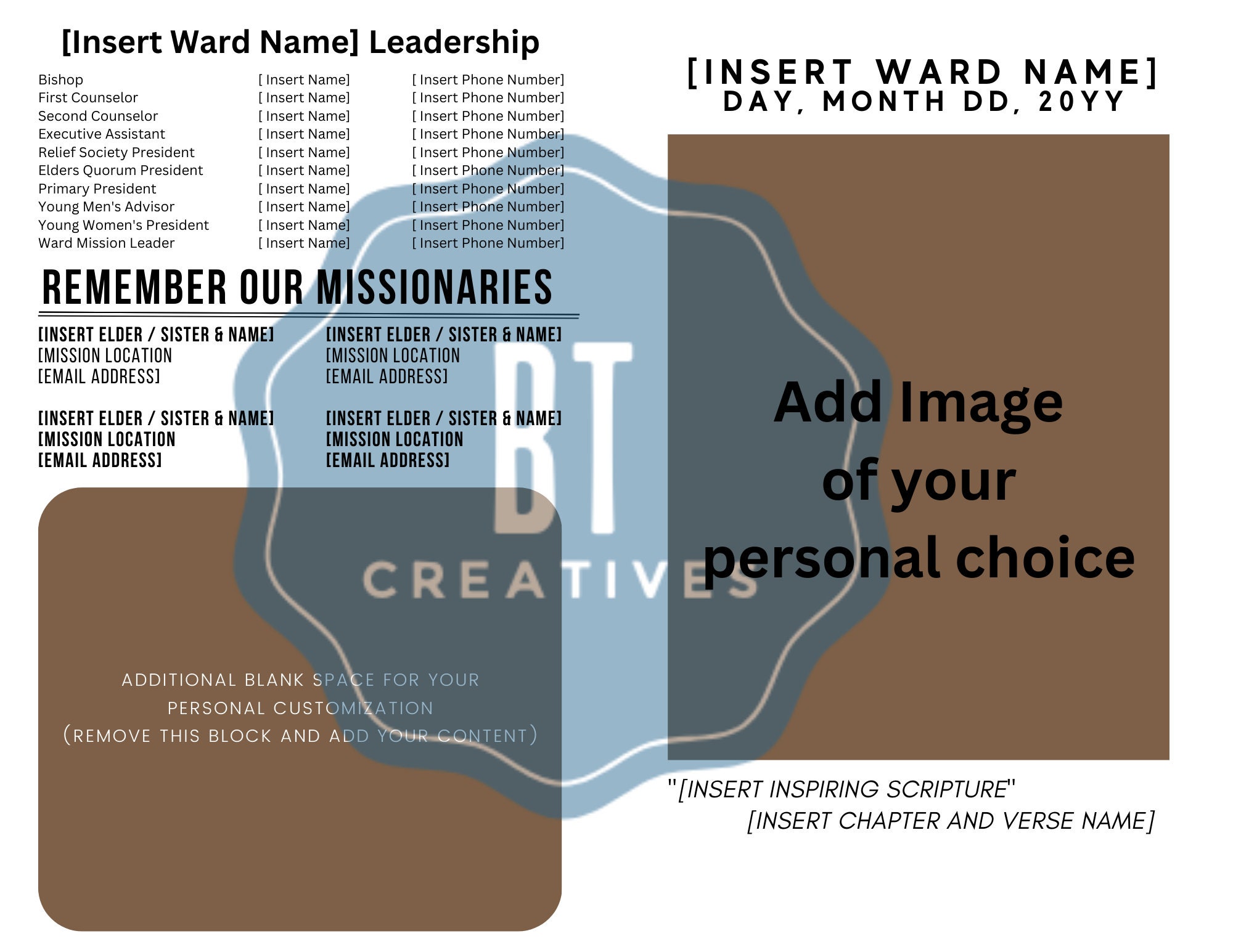 LDS Church Bulletin Templates: Professional Designs for Effective Communication