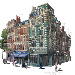 Limited edition print of Charing Cross Road, London