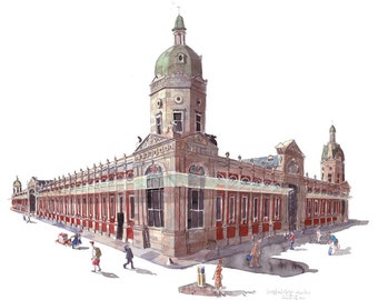 Limited edition print of Smithfield Market, London