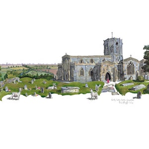 Limited edition print North Curry Church, Somerset