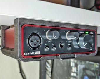 Under Desk Mount for Focusrite Scarlett Solo / iTrack / 2i2 / 4i4