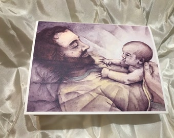 St. Joseph and Jesus Notecards