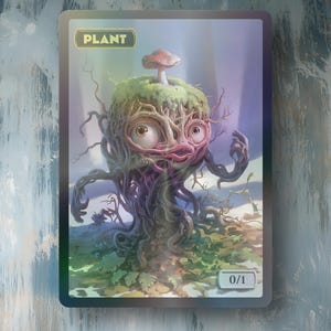 Plant 0/1 Token FOIL/Non Foil MTG TCG - Full Custom Artwork- Edh