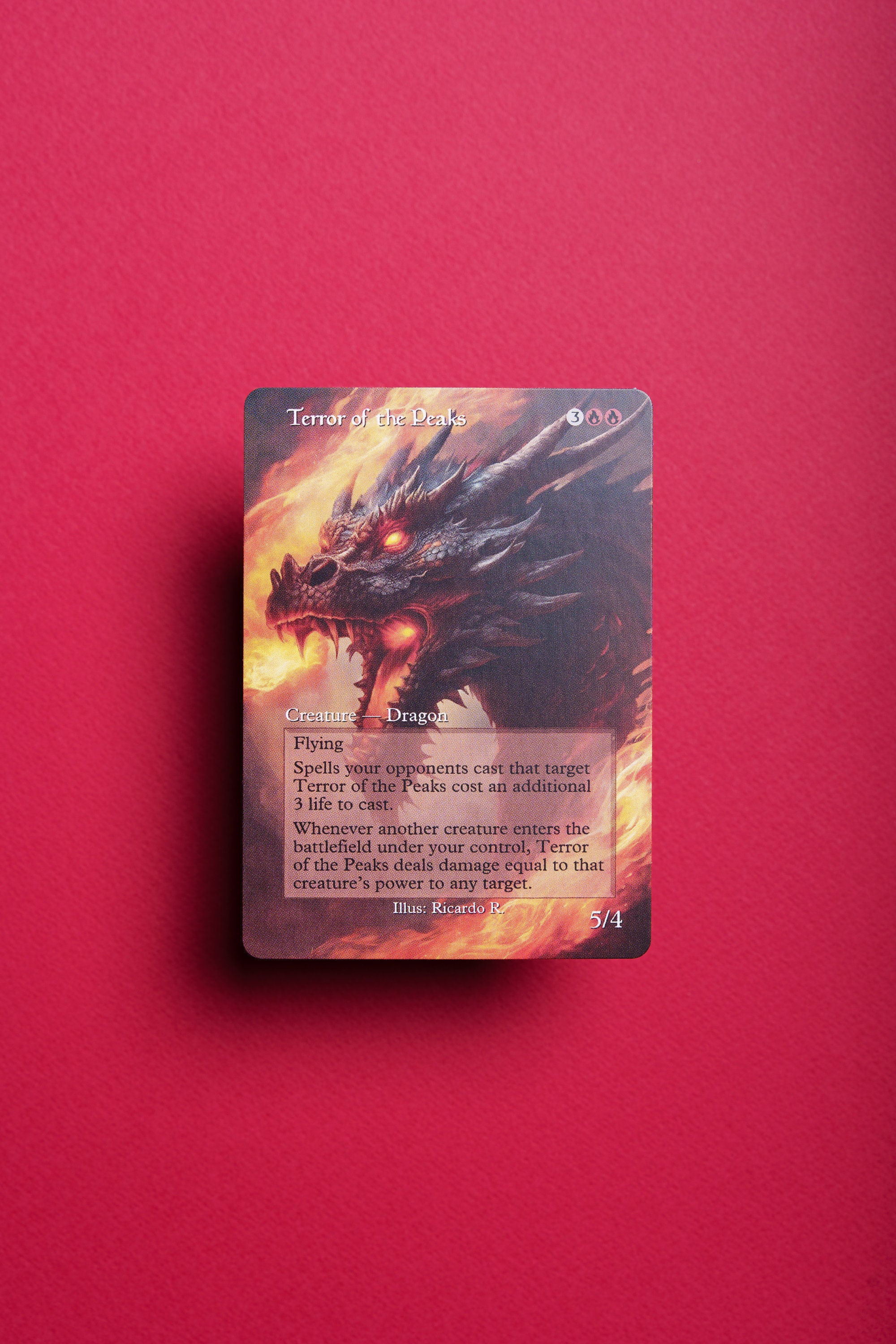 Terror Of The Peaks" Custom Art Proxy Card For Magic: The Gathering  (Ungraded)
