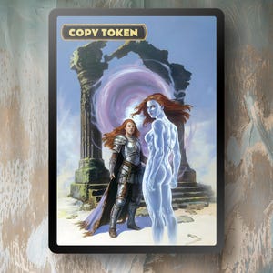 Copia token FOIL/Non Foil MTG TCG - Illustrazione completamente personalizzata - Edh