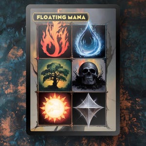 Floating Mana Token FOIL/Non Foil MTG TCG - Full Custom Artwork- Edh