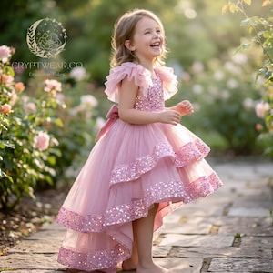 super cute dresses for 11 year olds Lilgiuy Girls Sweet Style Dress Lightweight Sleeveless High Waist Gown Formal Party Pageant Ball Floor Length Dress 6-11 Years, Infant Girl's, Size: 8