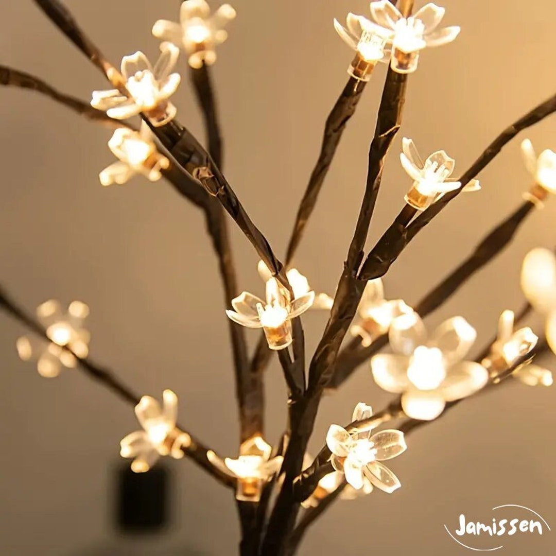 Cherry Blossom Tree Branch Lights Branch Tree Lights Decor Etsy