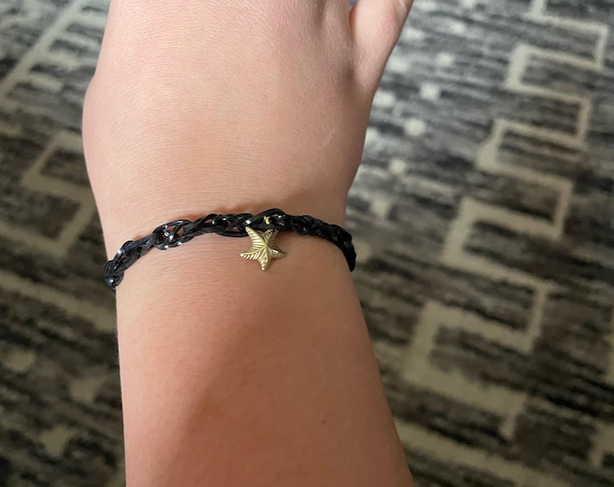 Starry night rubber band bracelet
