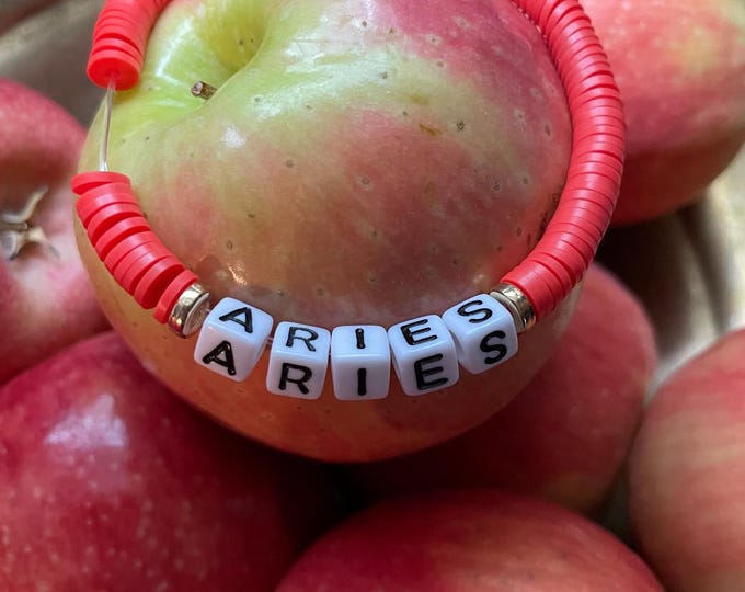 Aries zodiac sign bracelet