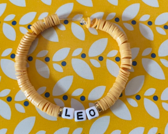 Cute Leo zodiac sign bracelet