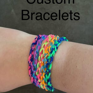 Custom rubber band bracelet