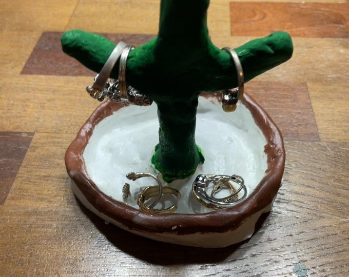 Cute Cactus Ring Holder | Holds Jewelry (Rings)
