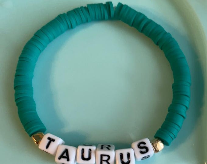 Taurus cute zodiac sign bracelet