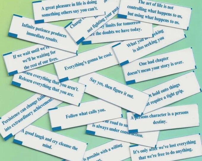 Fortune cookie stickers