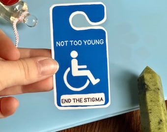 Pegatina para discapacitados / Vinilo impermeable, Acabar con el estigma