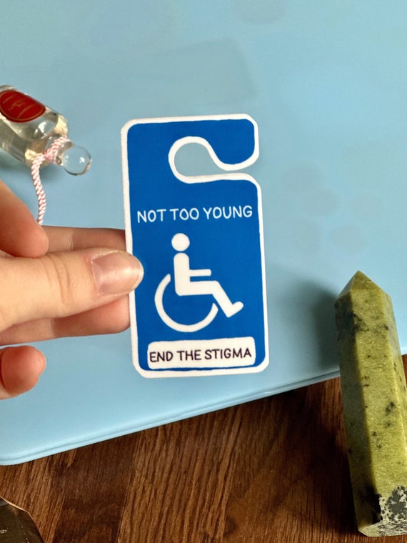 Handicap Placard Sticker | Waterproof Vinyl, End Stigma