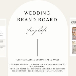 Tablero de marca de boda